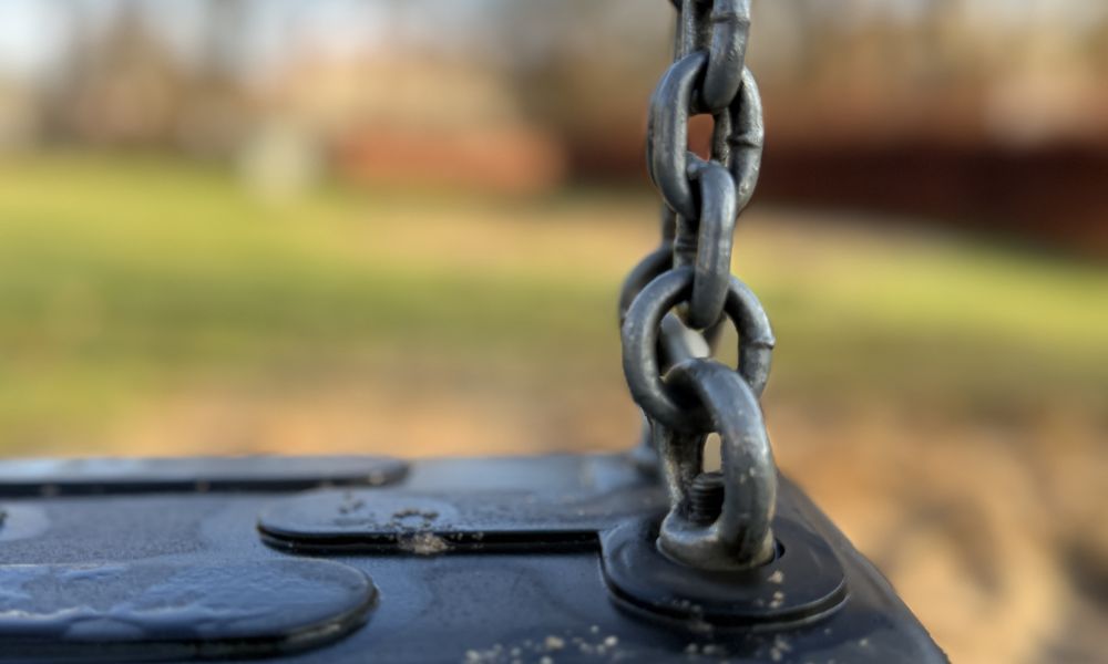 Nahaufnahme auf eine Schaukel