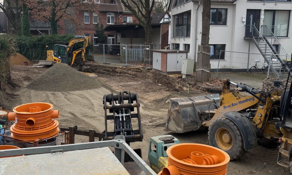 Baugerätschaften auf der Steinbeißergasse